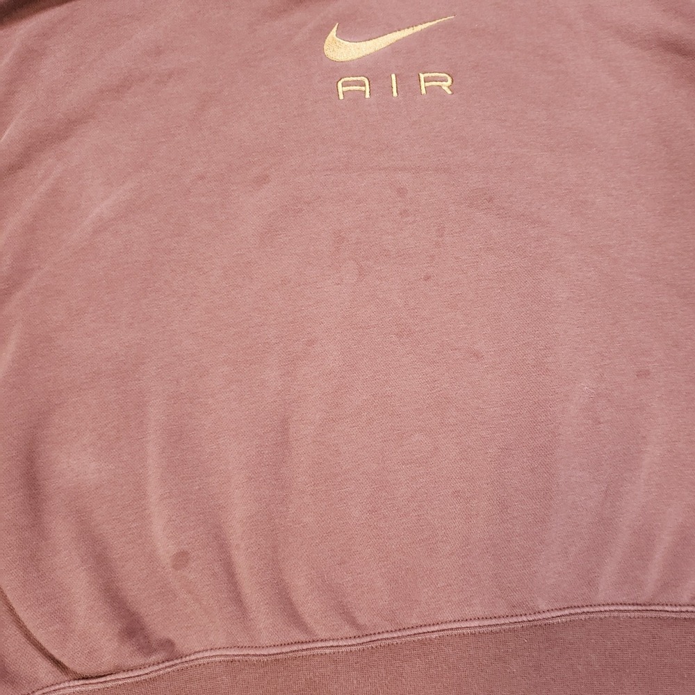 Nike Sweatsuit Women XL Brown Cropped Oversize Hoodie Sweatshirt Jogger Set READ - Picture 5 of 16